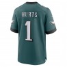 Jalen verletzt Philadelphia Eagles Nike Team Game Jersey – Mitternachtsgrün