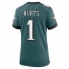 Jalen tut den Philadelphia Eagles weh. Nike Damen-Team-Spieltrikot – Mitternachtsgrün