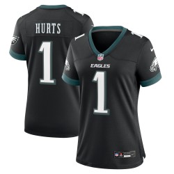 Jalen verletzt die Philadelphia Eagles Nike Damen-Ausweichspieltrikot – Schwarz