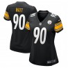 T.J. Watt Pittsburgh Steelers Nike Damen-Spieltrikot – Schwarz