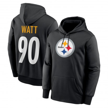 T.J. Watt Pittsburgh Steelers Nike Player Name & Number Performance Pullover-Hoodie – Schwarz