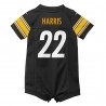 Najee Harris Pittsburgh Steelers Nike Spielstrampler-Trikot für Neugeborene und Kleinkinder – Schwarz