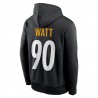 T.J. Watt Pittsburgh Steelers Nike Player Name & Number Performance Pullover-Hoodie – Schwarz