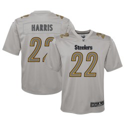 Najee Harris Pittsburgh Steelers Nike Jugend-Atmosphere-Spieltrikot – Grau