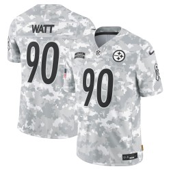 T.J. Watt Pittsburgh Steelers Nike 2024 Salute to Service Limited Trikot – Arctic Camo