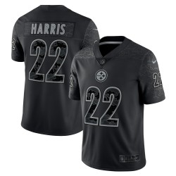 Najee Harris Pittsburgh Steelers Nike RFLCTV Limited Trikot – Schwarz