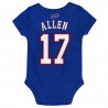 Josh Allen Buffalo Bills Baby-Mainliner-Body mit Namen und Nummer des Spielers – Royalblau