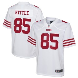 George Kittle San Francisco 49ers Nike Jugend-Spieltrikot – Weiß