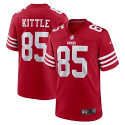 George Kittle San Francisco 49ers Nike Spieler-Spieltrikot – Scharlachrot