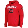 Christian McCaffrey San Francisco 49ers Pro Standard Spielername und Nummer Pullover Hoodie – Scharlachrot