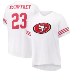 Christian McCaffrey San Francisco 49ers Fanatics Damenmode-Trikot in Übergröße – Weiß