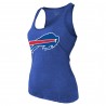 Josh Allen Buffalo Bills Majestic Threads Tri-Blend-Tanktop mit Namen und Nummer für Damen – Royalblau