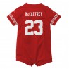 Christian McCaffrey San Francisco 49ers Nike Strampler-Trikot für Neugeborene und Kleinkinder – Scharlachrot