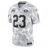 Christian McCaffrey San Francisco 49ers Nike 2024 Salute to Service Limited Trikot – Arctic Camo