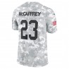 Christian McCaffrey San Francisco 49ers Nike 2024 Salute to Service Limited Trikot – Arctic Camo