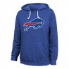 Josh Allen Buffalo Bills Majestic Threads Tri-Blend-Pullover-Hoodie mit Name und Nummer für Damen – Royalblau