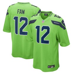 12s Seattle Seahawks Nike Spieltrikot – Neongrün