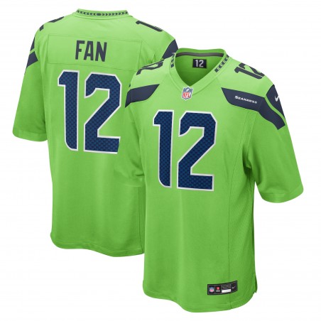 12s Seattle Seahawks Nike Spieltrikot – Neongrün