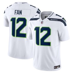 12s Seattle Seahawks Nike Vapor F.U.S.E. Limitiertes Trikot – Weiß