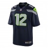 12s Seattle Seahawks Nike Jugend-Spieltrikot – Marineblau