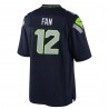 12s Seattle Seahawks Nike Jugend-Spieltrikot – Marineblau