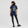 12s Seattle Seahawks Nike Damen-Spielertrikot – Marineblau