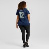 12s Seattle Seahawks Nike Damen-Spielertrikot – Marineblau