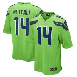 DK Metcalf Seattle Seahawks Nike Spieltrikot – Neongrün