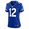 12s Seattle Seahawks Nike Damen-Spielertrikot – Royal