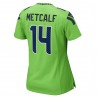 DK Metcalf Seattle Seahawks Nike Damen-Spieltrikot – Neongrün