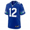 12s Seattle Seahawks Nike Throwback Spieler-Spieltrikot – Königsblau