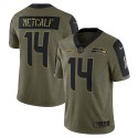 DK Metcalf Seattle Seahawks Nike Salute To Service Limited Spielertrikot – Olivgrün