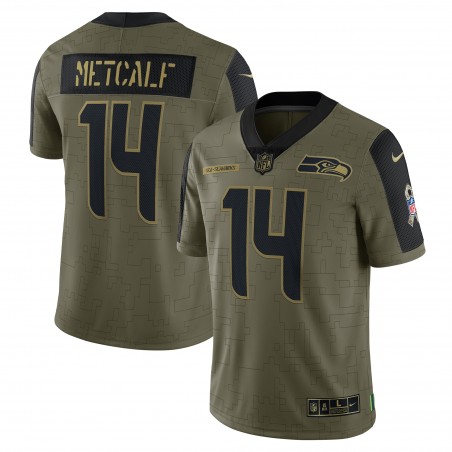 DK Metcalf Seattle Seahawks Nike Salute To Service Limited Spielertrikot – Olivgrün