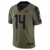 DK Metcalf Seattle Seahawks Nike Salute To Service Limited Spielertrikot – Olivgrün