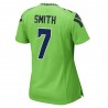 Geno Smith Seattle Seahawks Nike Damen-Spieltrikot – Neongrün