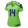 DK Metcalf Seattle Seahawks Nike Damen-Spieltrikot – Neongrün