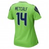 DK Metcalf Seattle Seahawks Nike Damen-Spieltrikot – Neongrün