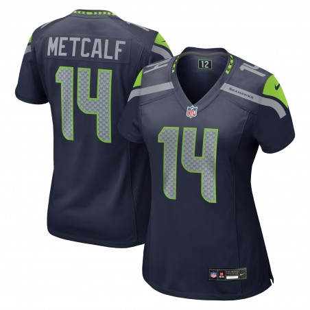 DK Metcalf Seattle Seahawks Nike Damen-Team-Spieltrikot – College Navy