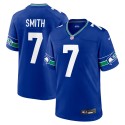 Geno Smith Seattle Seahawks Nike Throwback Spieler-Spieltrikot – Royalblau