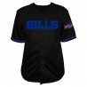 Josh Allen Buffalo Bills Fanatics Big & Tall Baseball-Hemd mit Knopfleiste – Schwarz