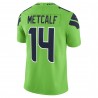 DK Metcalf Seattle Seahawks Nike Vapor Limited Spielertrikot – Neongrün