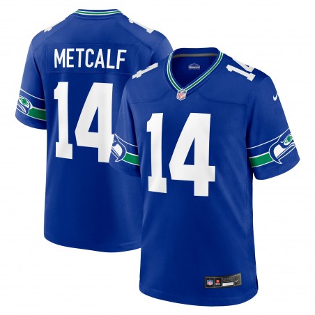 DK Metcalf Seattle Seahawks Nike Throwback Spieler-Spieltrikot – Königsblau