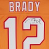 Tom Brady Tampa Bay Buccaneers signiert Fanatics Authentisches Nike Orange Throwback Vapor F.U.S.E Limited Trikot