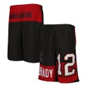 Tom Brady Tampa Bay Buccaneers Jugend-Spielershorts mit Name und Nummer – Schwarz