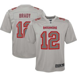 Tom Brady Tampa Bay Buccaneers Nike Jugend-Atmosphere-Spieltrikot – Grau