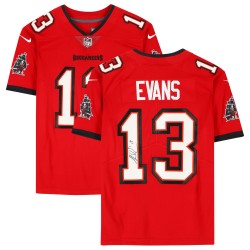 Mike Evans Tampa Bay Buccaneers signiertes Fanatics-Authentisches rotes Nike Limited-Trikot