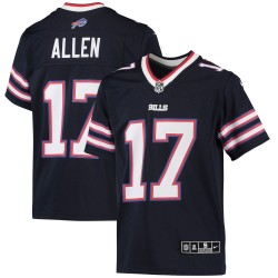 Josh Allen Buffalo Bills Nike Inverted Team-Spieltrikot für Jugendliche – Marineblau