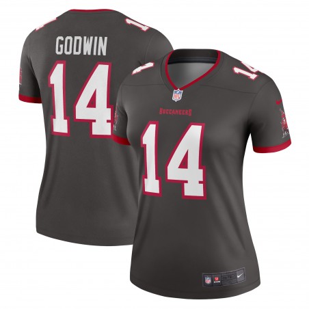 Chris Godwin Tampa Bay Buccaneers Nike Alternate Legend Player Performance-Oberteil für Damen – Zinn