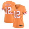 Tom Brady Tampa Bay Buccaneers Nike Damen-Spielertrikot – Orange