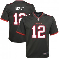 Tom Brady Tampa Bay Buccaneers Nike Jugend-Ausweichtrikot – Zinn